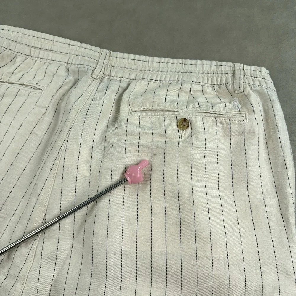 Polo Ralph Lauren Prepster Pants Size 2XL Tailored Slim Fit Linen Blend